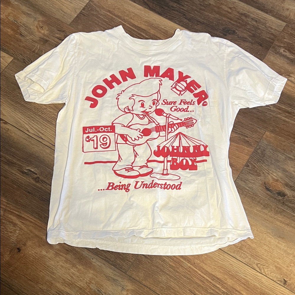 L Rare 2019 John Mayer concert tee shirt merch Los Angeles Apparel Johnny Boy